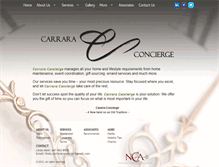 Tablet Screenshot of carraraconcierge.com